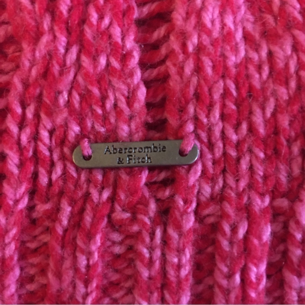 Abercrombie & Fitch Sweater Loose Knit Pink Size M - Picture 3 of 13